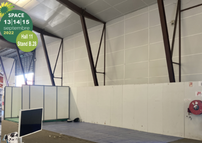 L'arrivée sur le stand